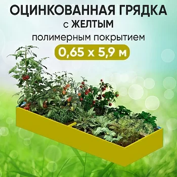 Грядка желтая (0,65 х 5,9)